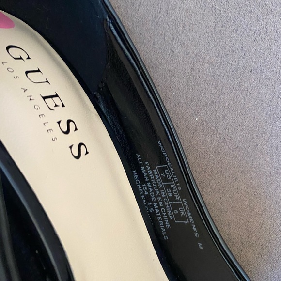 Guess peep toe black stiletto size 5 - Picture 6 of 10